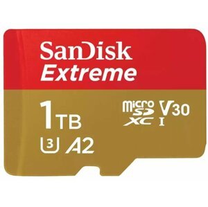 SanDisk Micro (SDXC) SanDisk Extreme 1TB 190MB/s UHS-I U3 + SD adaptér - SDSQXAV-1T00-GN6MA