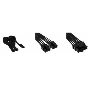 Corsair Premium Individually Sleeved 12+4pin PCIe Gen 5 12VHPWR 600W cable, Type 4, BLACK - CP-8920331
