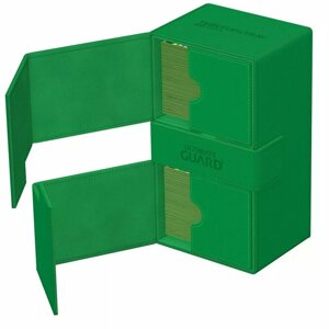 Krabička na karty Ultimate Guard - Twin FlipNTray Deck Case 200+, zelená - 04056133022101