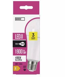 Emos LED žárovka Classic A67 17W, 1900lm, E27, neutrální bílá - 1525733435