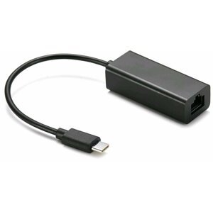 C-TECH adaptér USB-C - RJ45, M/F, 15cm - CB-AD-CM-RJ45F