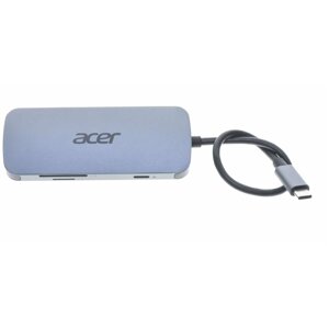 Acer dokovací stanice USB-C 7v1, 3x USB-A 3.2, HDMI 4K, PD 100W, čtečka karet - HP.DSCAB.008