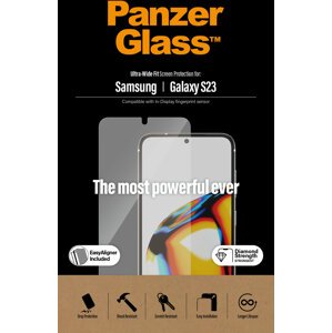 PanzerGlass ochranné sklo pro Samsung Galaxy S23, celolepené s funkčním otiskem prstů, - 7315