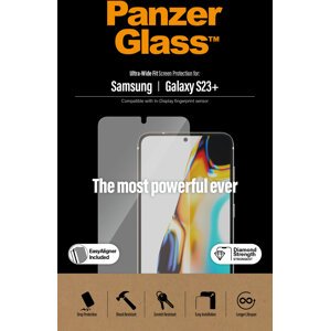 PanzerGlass ochranné sklo pro Samsung Galaxy S23+, celolepené s funkčním otiskem prstů, - 7316