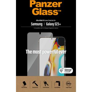 PanzerGlass ochranné sklo pro Samsung Galaxy S23+, celolepené s funkčním otiskem prstů - 7323