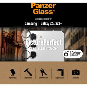 PanzerGlass ochranné sklo fotoaparátu pro Samsung Galaxy S23 / S23+ - 0439
