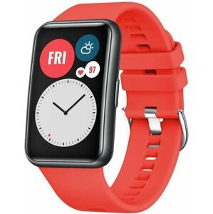 FIXED silikonový řemínek pro Huawei Watch FIT, červená - FIXSSTB-1054-RD