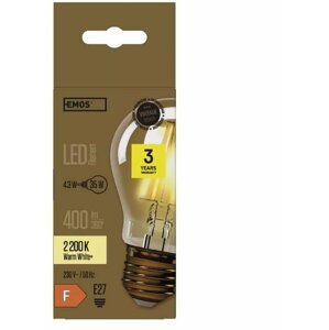 Emos LED žárovka Vintage A60, 4.3W, E27, teplá bílá+ - 1525713200