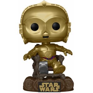 Figurka Funko POP! C-3PO in Chair (Star Wars 609) - 0889698707442