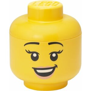 Úložný box LEGO Hlava - šťastná dívka (S) - 40310801