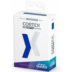 Ochranné obaly na karty Ultimate Guard - Cortex Sleeves Standard Size Matte, modrá, 100 ks (66x91) - 04056133018647