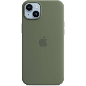 Apple Silikonový kryt s MagSafe pro iPhone 14 Plus, olivová - MQUD3ZM/A