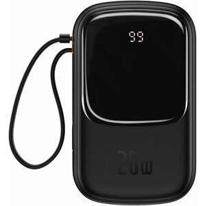 Baseus powerbanka s digitálním displejem Qpow Pro Fast Charge iP, 20000mAh, 20W, černá - PPQD060201