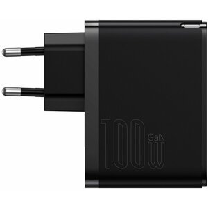 Baseus rychlonabíjecí adaptér GaN5 Pro, USB-C, USB-A, 100W, černá - CCGP090201