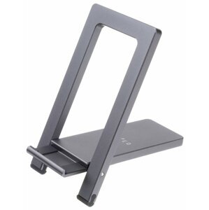 FIXED hliníkový stojánek na stůl pro mobilní telefony Frame Pocket, šedá - FIXFR-POC-GR