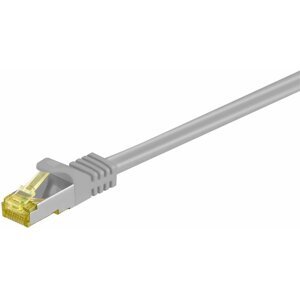 MicroConnect patch kabel S/FTP, RJ45, Cat7, 0.25m, šedá - SFTP70025