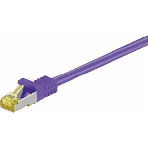MicroConnect patch kabel S/FTP, RJ45, Cat7, 0.25m, fialová - SFTP70025P