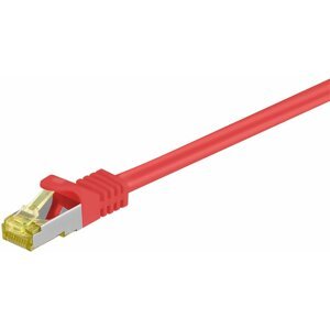 MicroConnect patch kabel S/FTP, RJ45, Cat7, 0.5m, červená - SFTP7005R
