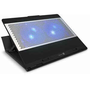 CONNECT IT chladící podložka FrostBlast pro notebook do 15.6", modré podsvícení, černá - CCP-7100-BK