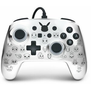 PowerA Enhanced Wired Controller, Pikachu Black & Silver (SWITCH) - 1522785-01