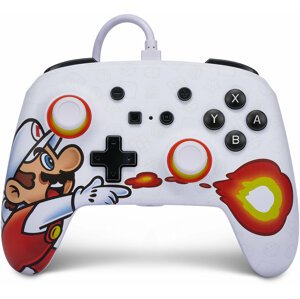 PowerA Enhanced Wired Controller, Fireball Mario (SWITCH) - 1526549-01
