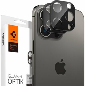 Spigen ochranné sklo Optik pro Apple iPhone 14 Pro/iPhone 14 Pro Max, 2 ks, černá - AGL05273