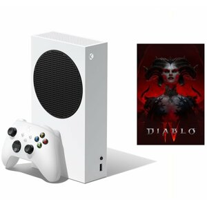 Xbox Series S, 512GB, bílá + Diablo IV Standard Edition - RRS-00010+G3Q-01929
