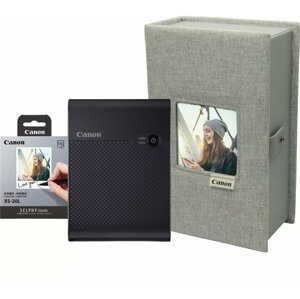 Canon Selphy Square QX10, černá + pouzdro a papír XS-20L - 4107C017