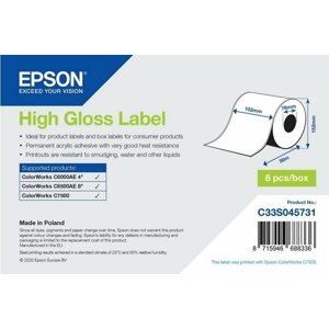 Epson ColorWorks role pro pokladní tiskárny, High Gloss, 102mmx58m - C33S045731