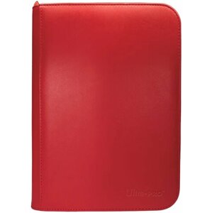 Album Ultra Pro - Vivid 4-Pocket Zippered PRO-Binder, na 160 karet, červená - 0074427158958