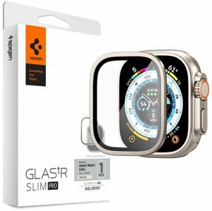 Spigen ochranné sklo tR Slim Pro pro Apple Watch Ultra 49mm, titanová - AGL06161