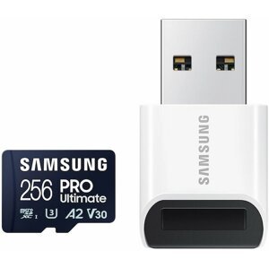 Samsung PRO Ultimate UHS-I U3 (Class 10) SDXC 256GB + USB adaptér - MB-MY256SB/WW