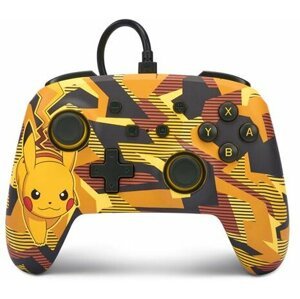 PowerA Enhanced Wired Controller, Switch, Camo Storm Pikachu - NSGP0094-01