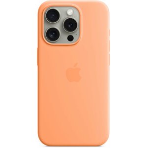 Apple Silikonový kryt s MagSafe pro iPhone 15 Pro, sorbetově oranžová - MT1H3ZM/A