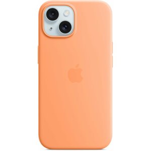 Apple Silikonový kryt s MagSafe pro iPhone 15, sorbetově oranžová - MT0W3ZM/A