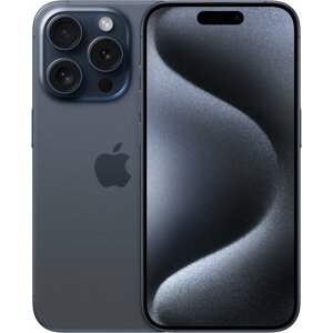 Apple iPhone 15 Pro, 128GB, Blue Titanium - MTV03SX/A