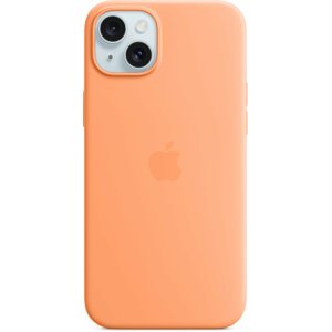 Apple Silikonový kryt s MagSafe pro iPhone 15 Plus, sorbetově oranžová - MT173ZM/A