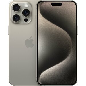 Apple iPhone 15 Pro Max, 512GB, Natural Titanium - MU7E3SX/A