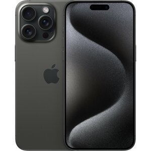 Apple iPhone 15 Pro Max, 1TB, Black Titanium - MU7G3SX/A