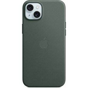 Apple kryt z tkaniny FineWoven s MagSafe na iPhone 15 Plus, listově zelená - MT4F3ZM/A