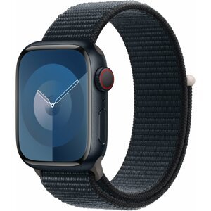 Apple Watch Series 9, Cellular, 41mm, Midnight, Midnight Sport Loop - MRHU3QC/A