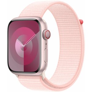 Apple Watch Series 9, Cellular, 45mm, Pink, Light Pink Sport Loop - MRMM3QC/A