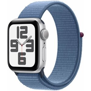 Apple Watch SE 2023, 40mm, Silver, Winter Blue Sport Loop - MRE33QC/A