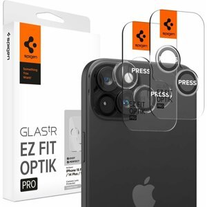 Spigen ochranné sklo tR EZ Fit Optik Pro pro Apple iPhone 15 Pro/15 Pro Max, 2ks - AGL06914