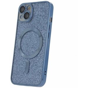 C.P.A. silikonové TPU pouzdro Mag Glitter Chrome pro iPhone 14, modrá - GSM172613
