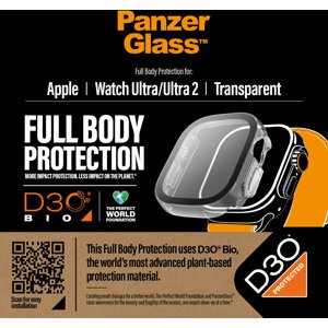 PanzerGlass ochranný kryt s D30 pro Apple Watch Ultra/Ultra 2, čirá - 3688