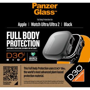 PanzerGlass ochranný kryt s D30 pro Apple Watch Ultra/Ultra 2, černá - 3691