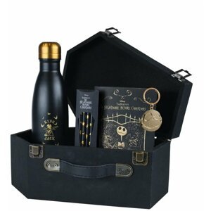 Dárkový set The Nightmare Before Christmas - Coffin Gift Set, láhev, zápisník, klíčenka, tužky - 05050293860381