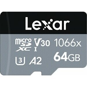 Lexar High-Performance 1066x UHS-I U3 (Class 10) micro SDXC 64GB + adaptér - LMS1066064G-BNANG
