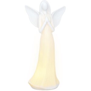 Retlux vánoční dekorace porcelánový anděl RXL 470, LED, 23.6cm, teplá bílá - 52000036